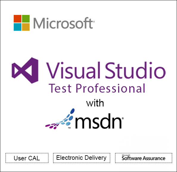 Microsoft Visual Studio Test Professional with MSDN License & software assurance - 1 user - charity, Microsoft Qualified - Charity - Win - All Languages Software Licensing,Software Assurance