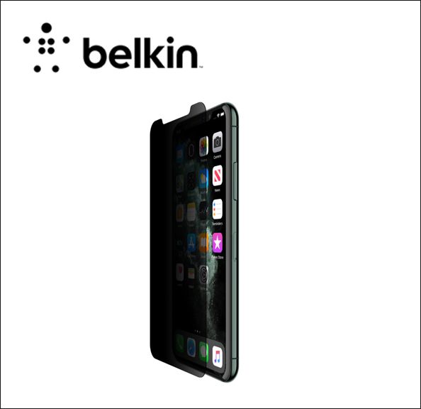 Belkin ScreenForce Tempered Glass Screen protector for cellular phone - glass - for Apple iPhone 11 