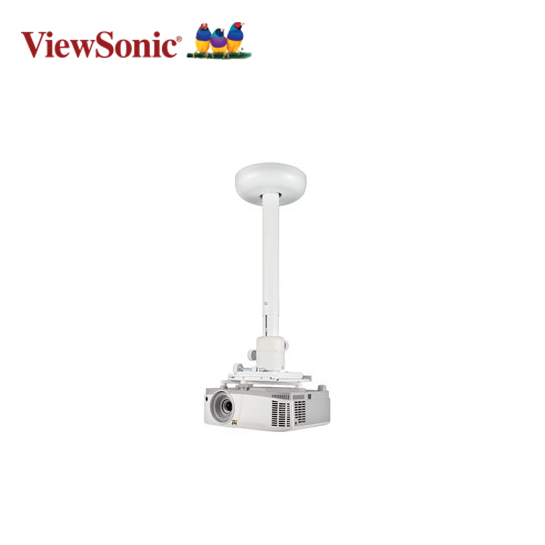 ViewSonic PJ-WMK-007 Bracket - for projector - white - ceiling mountable - for ViewSonic LS600, LS750, LS850, LS860, LS900, PG706, PG707, PX701, PX703, PX727, X10, X100 