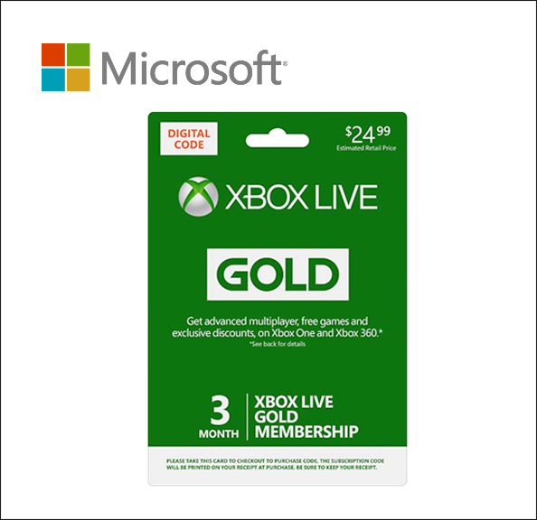 Microsoft Xbox Live Gold Membership Subscription card (3 months) - ESD - United States microsoft,license,microsoft open license,open license,olp,Software Insurance,Software Assurance,Subscription License,Software Licensing
