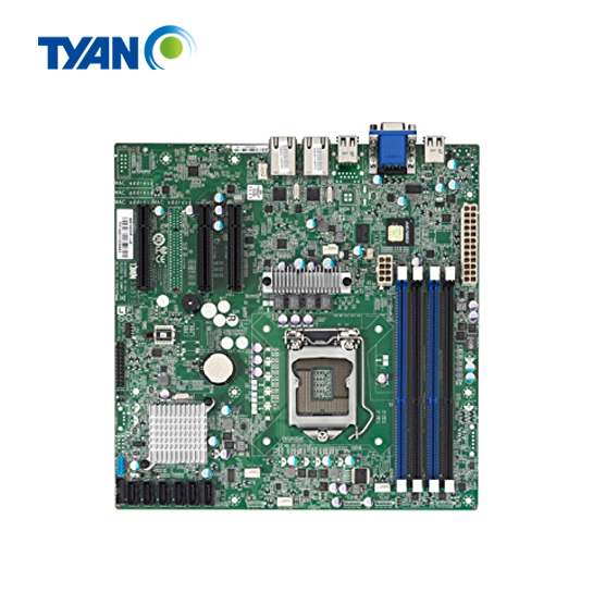 Tyan S5510G2NR-LE Motherboard - micro ATX no CPU - LGA1155 Socket - C202 - 2 x Gigabit LAN - onboard graphics 