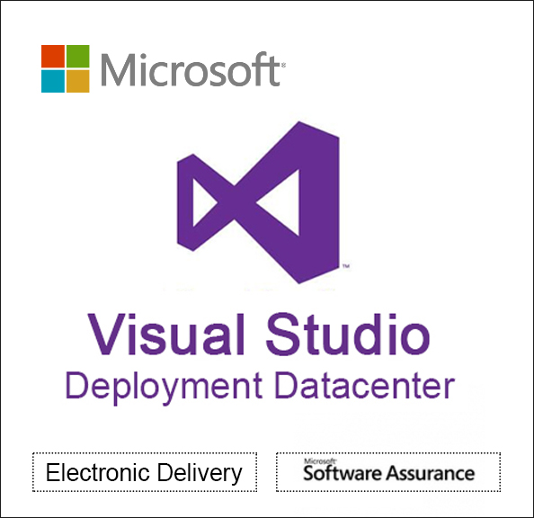 Microsoft Visual Studio Deployment Datacenter Step-up license & software assurance - 2 processors - upgrade from Standard - Open Value Subscription - level C - additional product, annual fee - Win - All Languages Software Licensing,Software Assurance,Subscription License