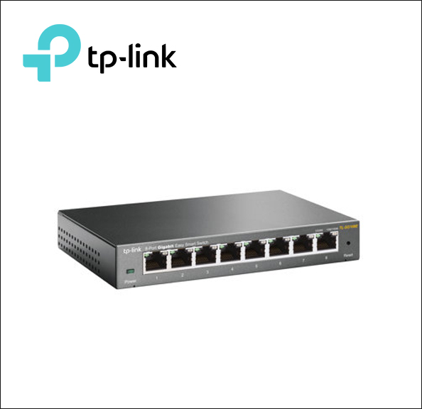 TP-Link JetStream TL-SG108E Easy Smart Switch Switch - unmanaged - 8 x 10/100/1000 - desktop 