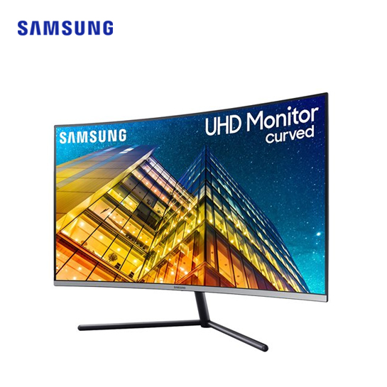 Samsung U32R590CWN UR59C Series - LED monitor - curved - 32" (31.5" viewable) - 3840 x 2160 4K @ 60 Hz - VA - 250 cd/m² - 2500:1 - 4 ms - HDMI, DisplayPort - dark gray/blue 