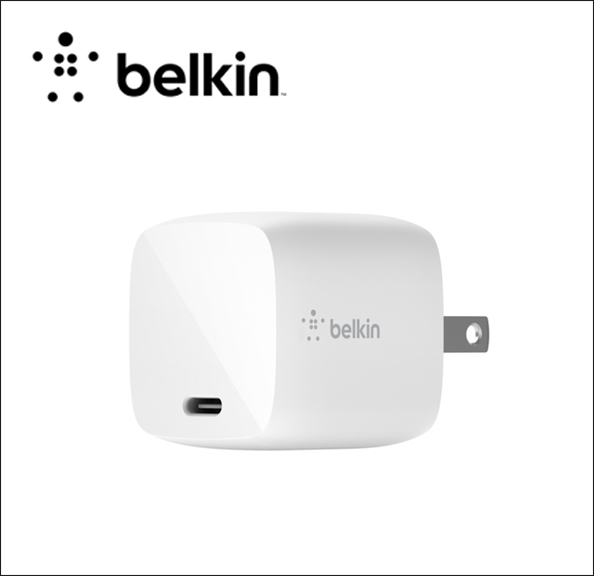 Belkin BOOST CHARGE GaN Wall charger - 30 Watt - Fast Charge, PD (USB-C) 