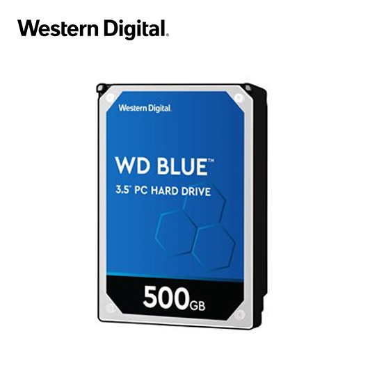 WD Blue Hard drive - 500 GB - internal - 3.5" - SATA 6Gb/s - 5400 rpm - buffer: 64 MB 