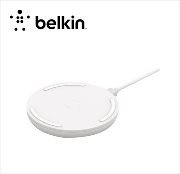 Belkin BOOST CHARGE Wireless charging pad + AC power adapter - 10 Watt - white 