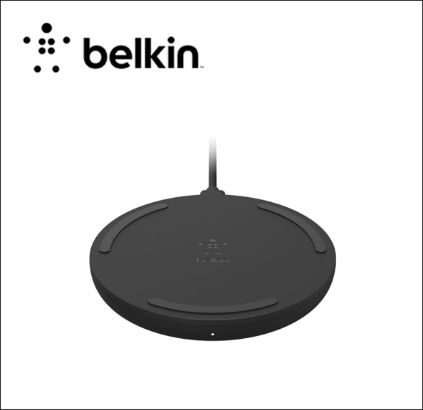 Belkin BOOST CHARGE Wireless charging stand + AC power adapter - 10 Watt - black 