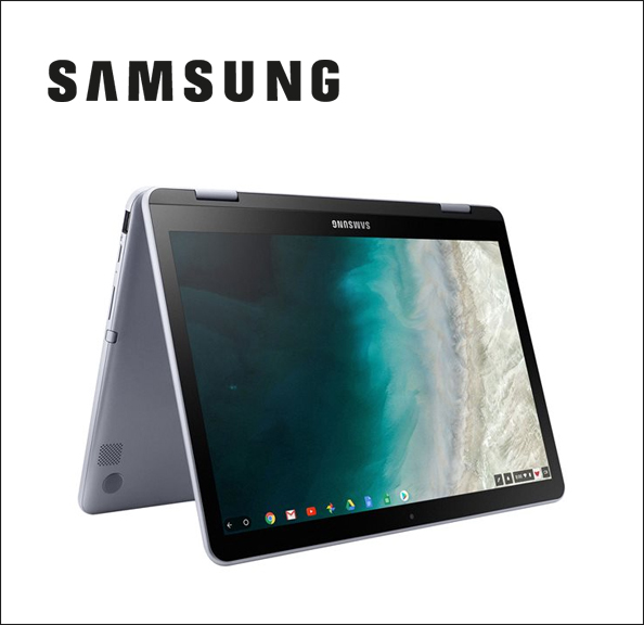 Samsung Chromebook Plus 525QBBI Flip design - Celeron 3965Y / 1.5 GHz - Chrome OS - 4 GB RAM - 32 GB eMMC - 12.2" touchscreen 1920 x 1200 - HD Graphics 615 - Wi-Fi 5 - 4G - stealth silver 